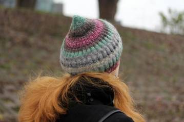Hand knitted, very warm and cozy hat "Coziness"
