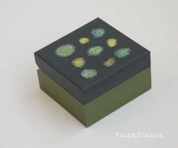 small colourful wooden box