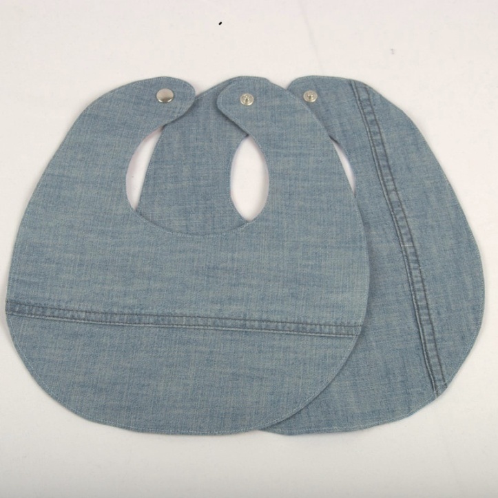 Denim baby bibs (recycled jeans)